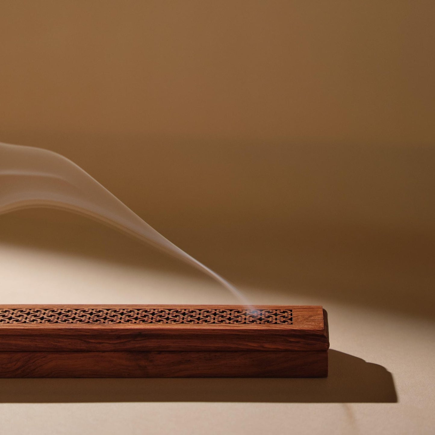 Handmade Wooden Incense Holder Box | Meditation Gift & Ash Tray | 2-in-1 Incense Burner | Natural Wood