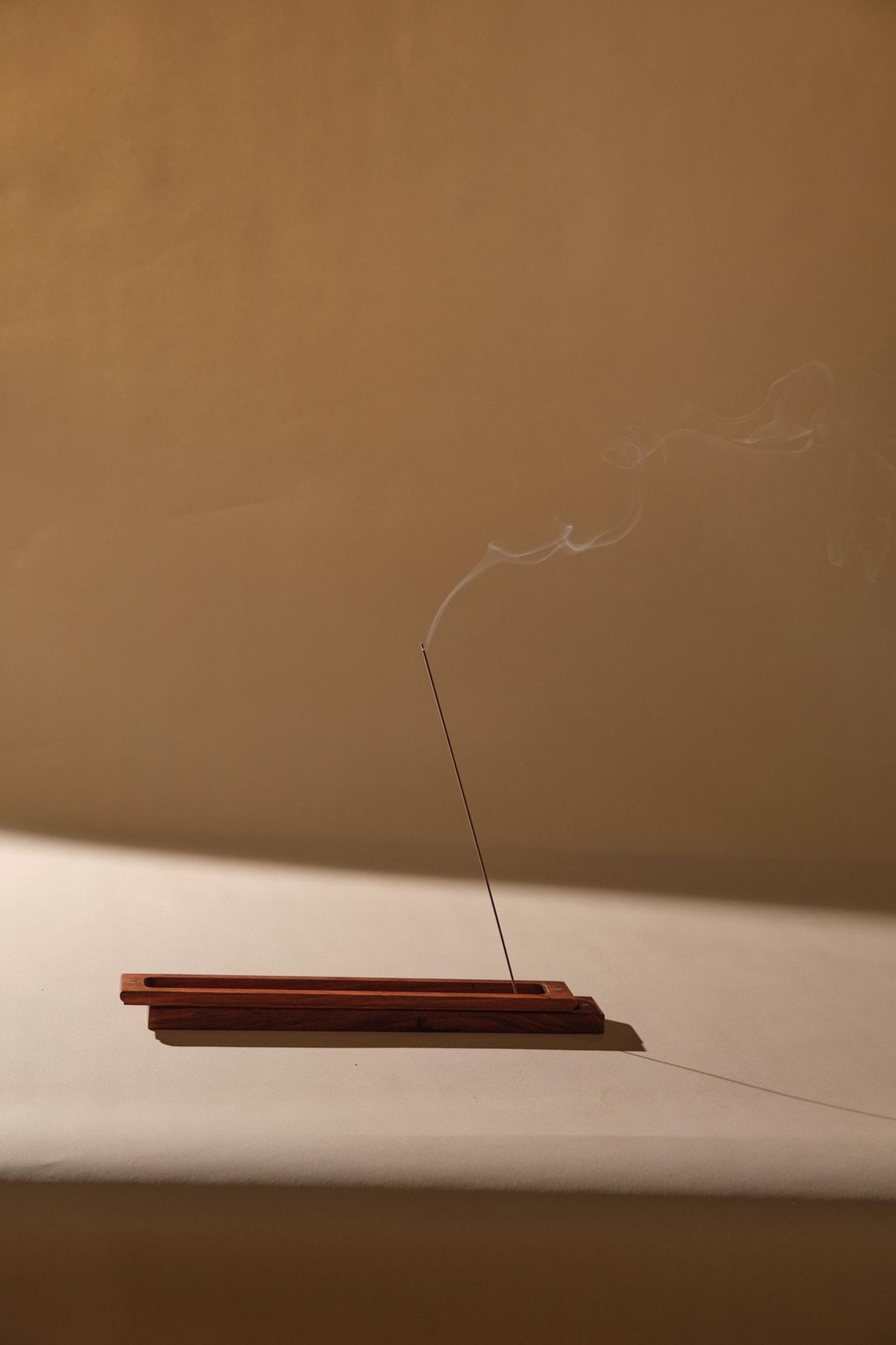 Handmade Wooden Incense Short Box | Carved Diamond Design | Ash Catcher | 15 Min Meditation | Oud Incense Burner