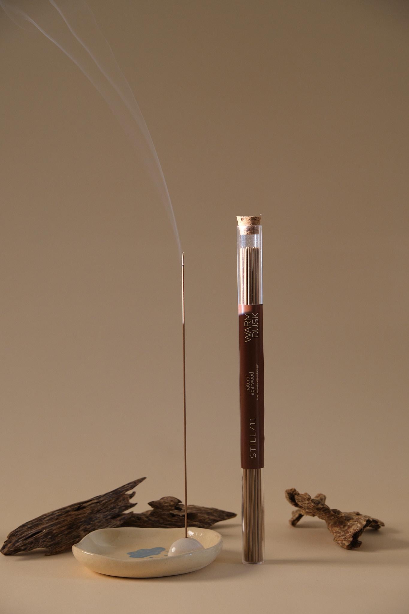 Agarwood Incense Sticks Set  Quiet Rise + Warm Dusk