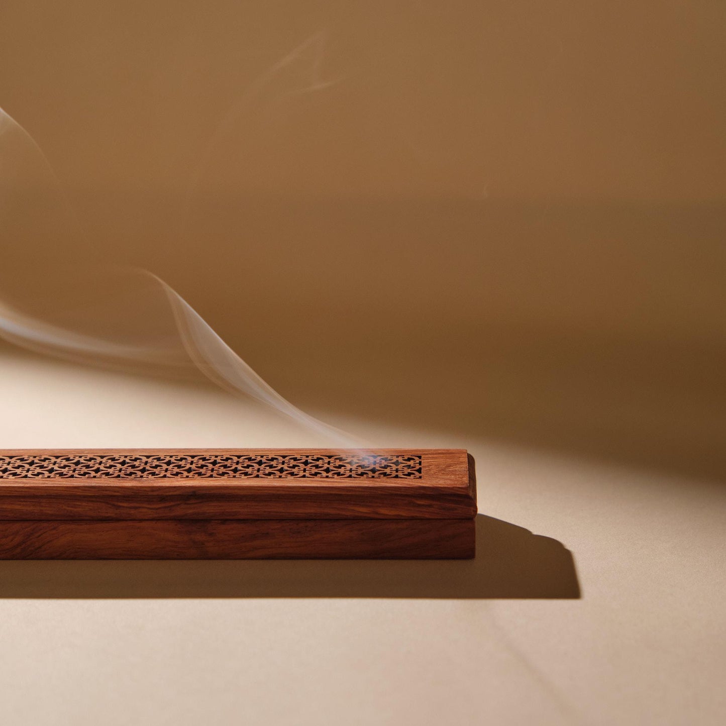 Handmade Ceramic Incense Holder Set: Meditation & Jewelry Tray - Stillness Orange Red