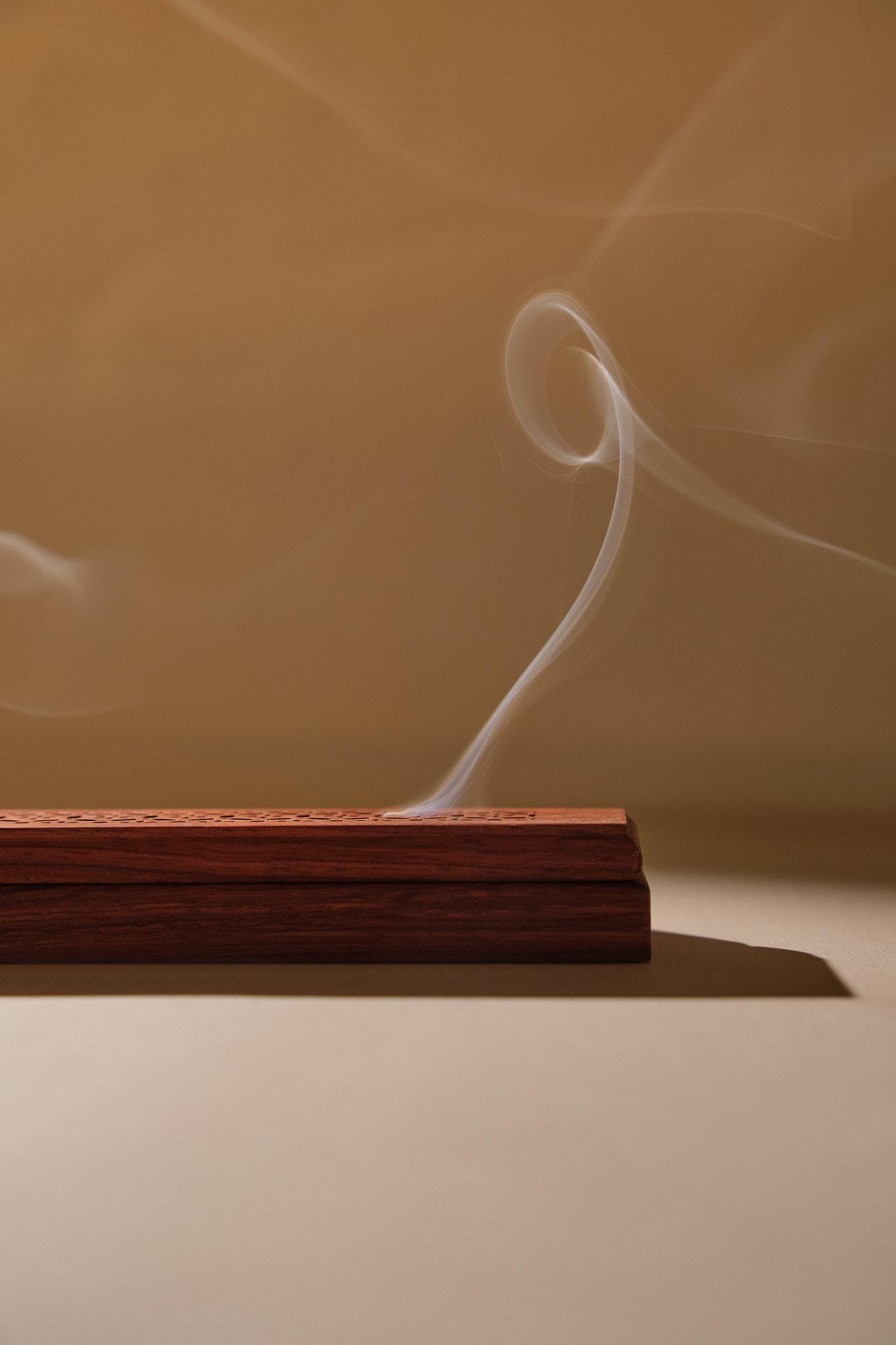 Mini Handmade Wooden Incense Box | Diamond Carved Ash Catcher