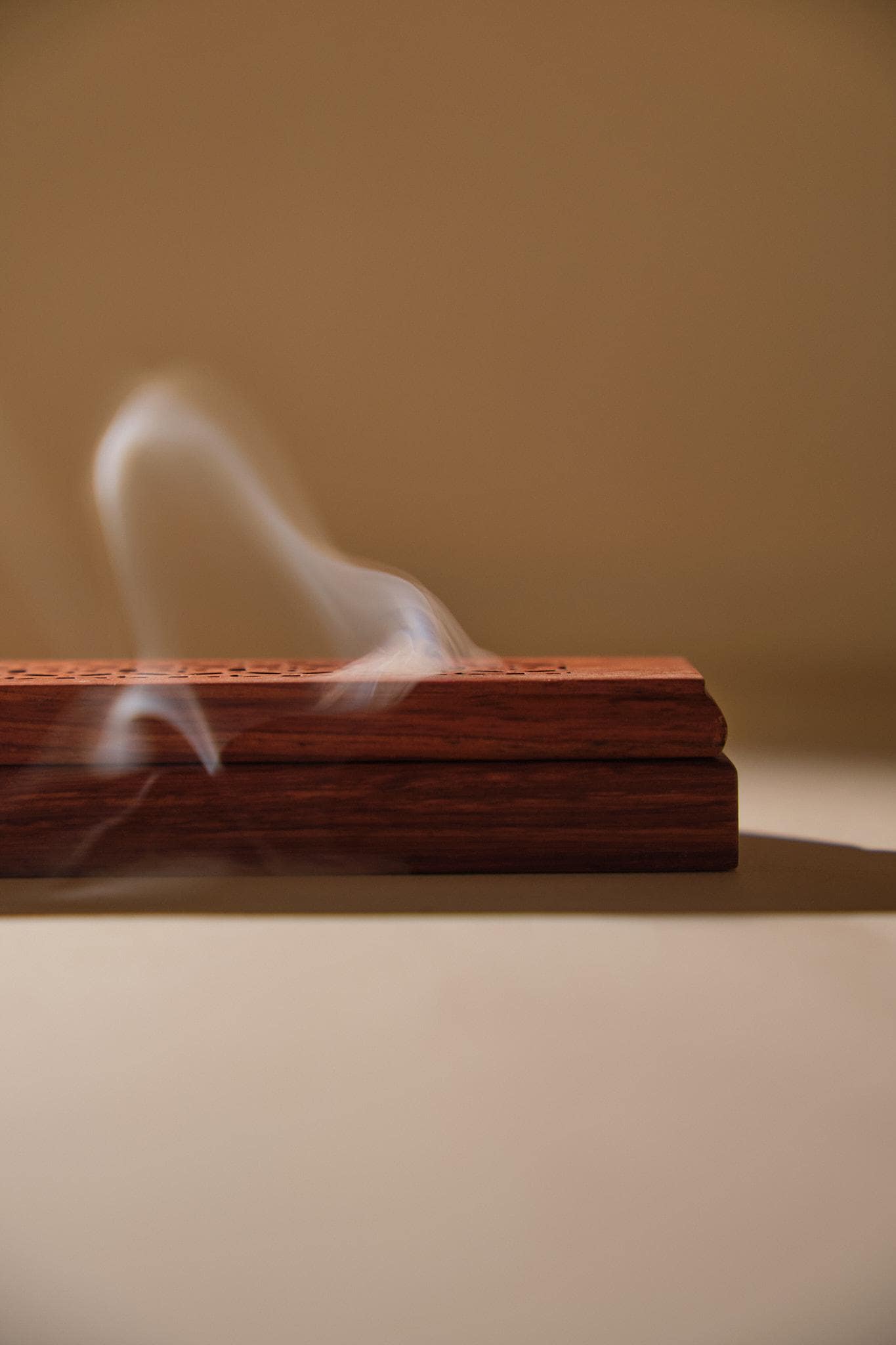 Handmade Wooden Incense Box | 2-in-1 Ash Catcher & Holder | Diamond Lattice | Meditation & Spiritual Gift