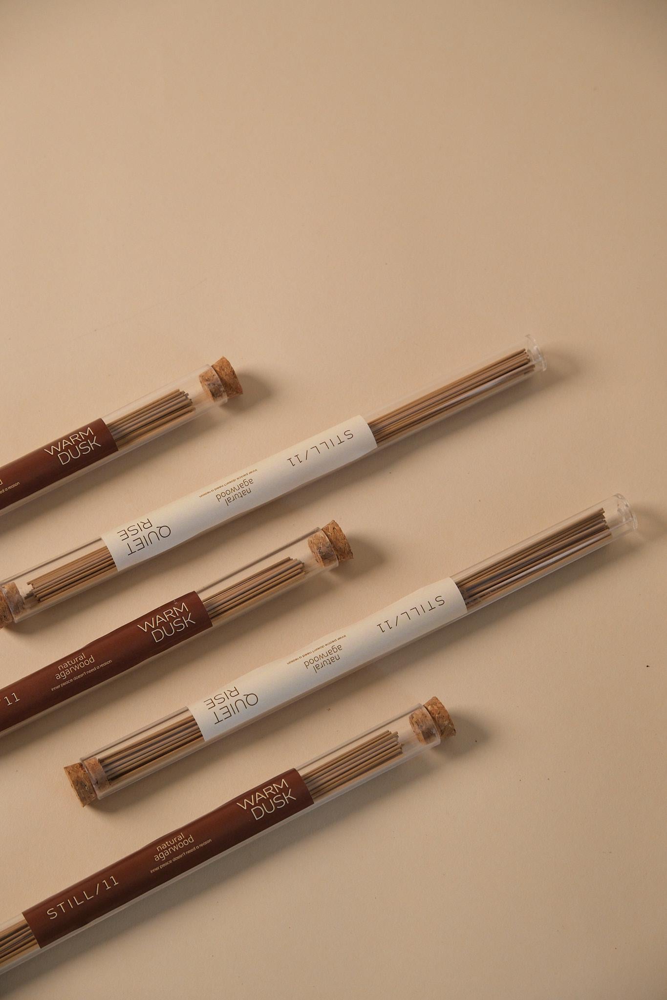Set Agarwood Incense Stick Duo, Natural Aromatherapy, Quiet Rise & Warm Dusk