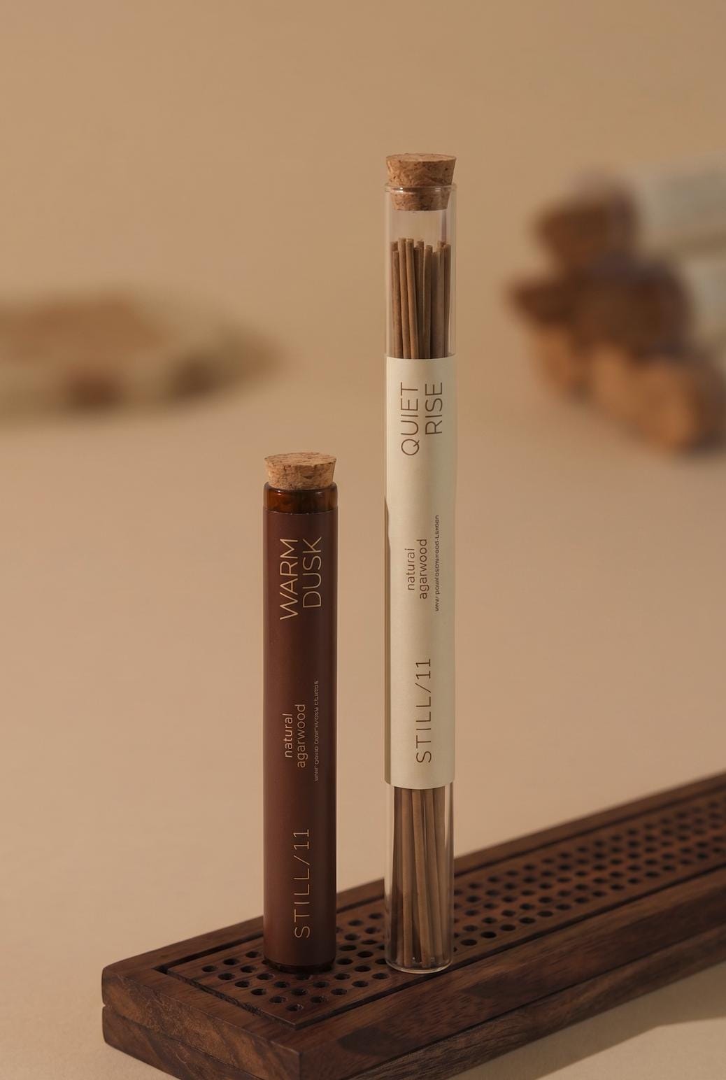 Set Agarwood Incense Stick Duo, Natural Aromatherapy, Quiet Rise & Warm Dusk