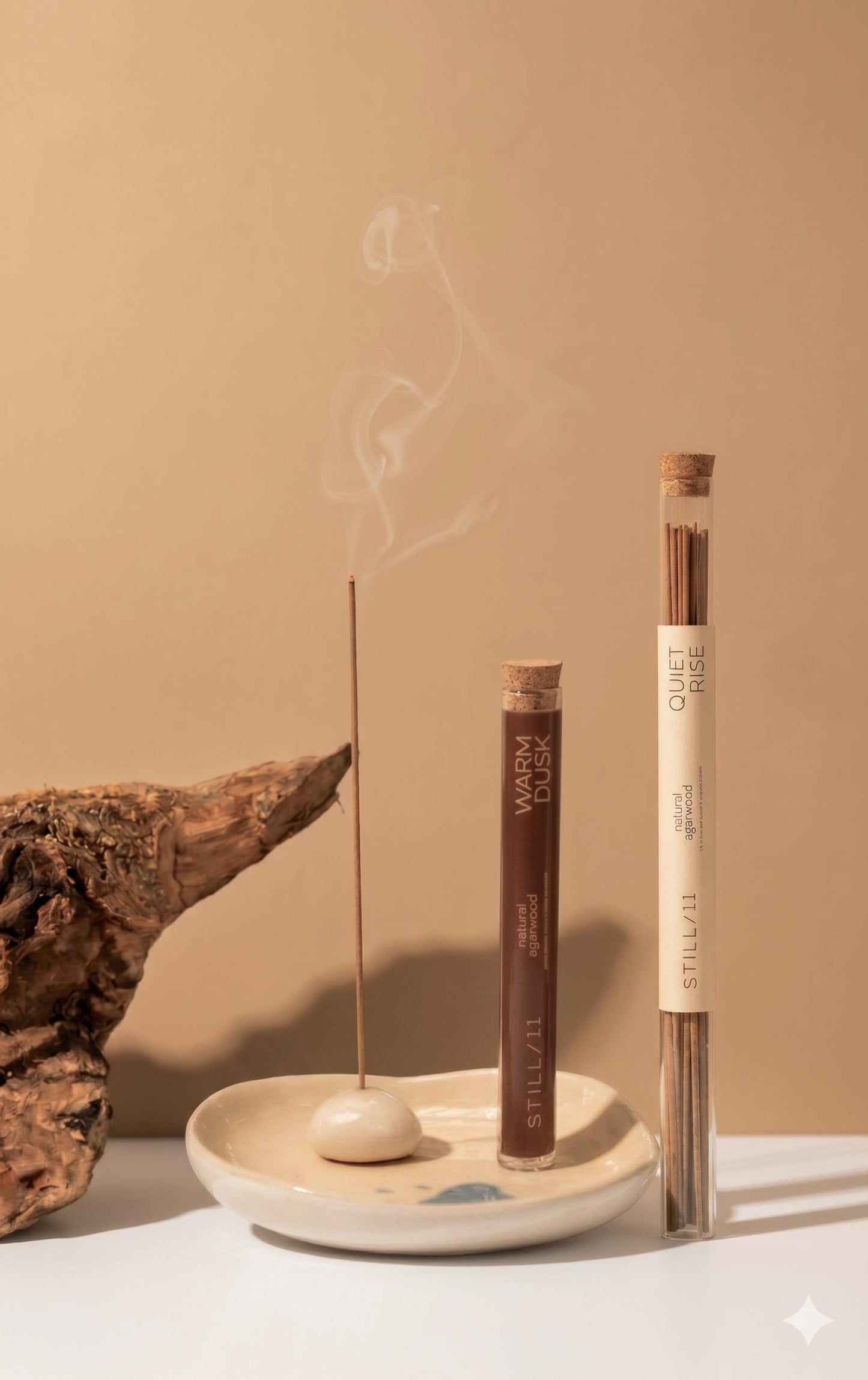 Set Agarwood Incense Stick Duo, Natural Aromatherapy, Quiet Rise & Warm Dusk